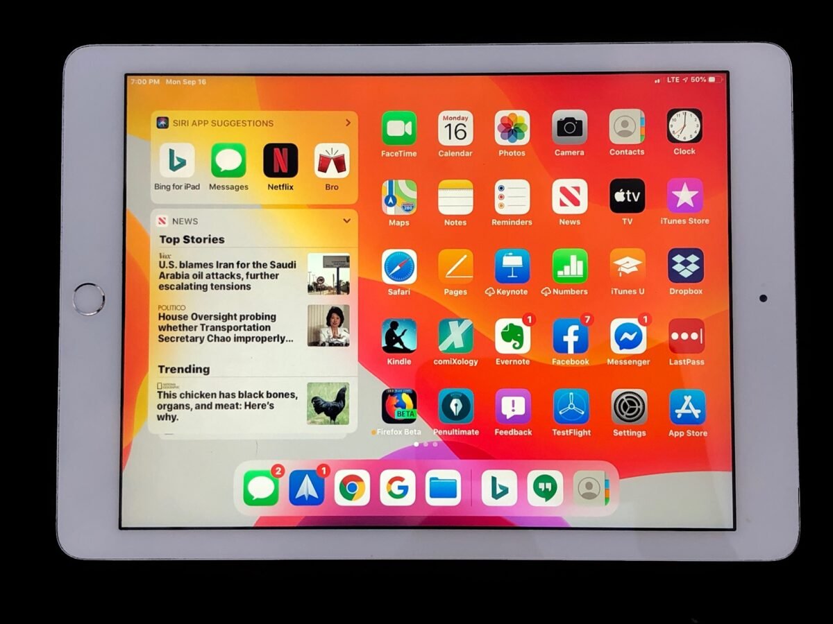 iPad with iOS 13