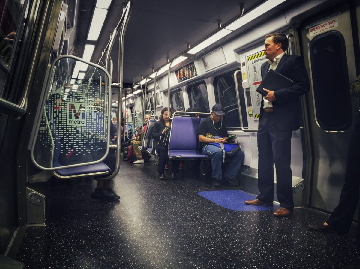 new d.c. metro train