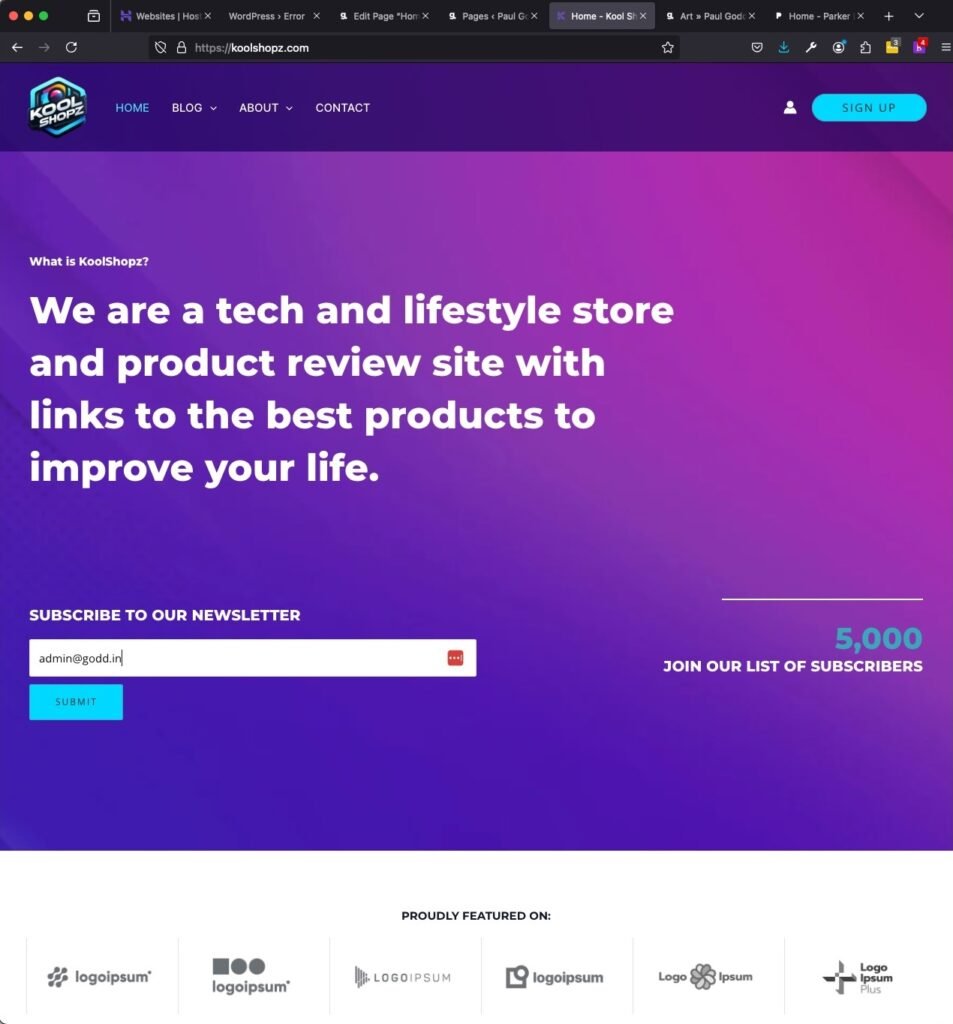 Koolshopz screenshot