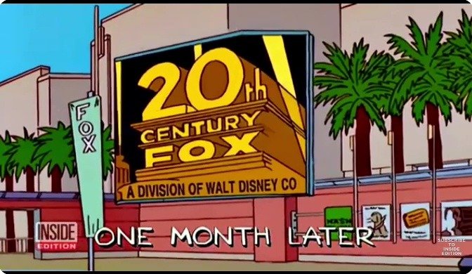 20th century fox disney on the simpsons